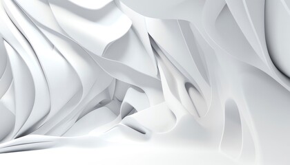 abstract white waves shapes background 