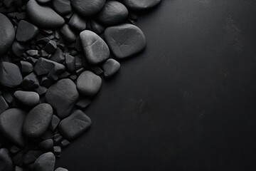 Fototapeta na wymiar black stone background and premium design material