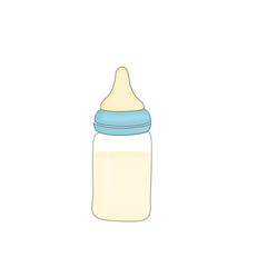 baby bottle with pacifier