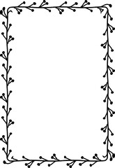 Rectangle Frame Flower frame leaf wreath Frame picture vector photo frame floral border Black decoration romantic winner award congratulations wedding anniversary birthday new year newborn Christmas