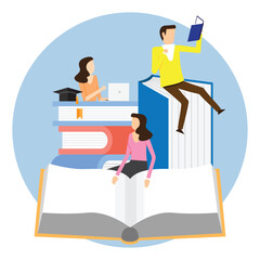 Students complete their studies by reading