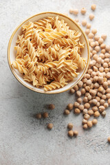 Chickpea bean fusilli pasta