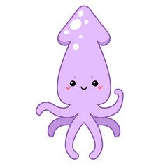 Animal sea cartoon cute premium character illustration for kids