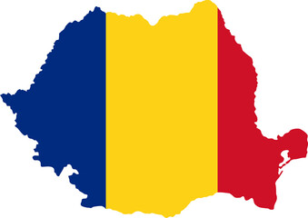 Obraz premium Romania flag pin map location 2023050608