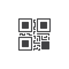 QR code vector icon