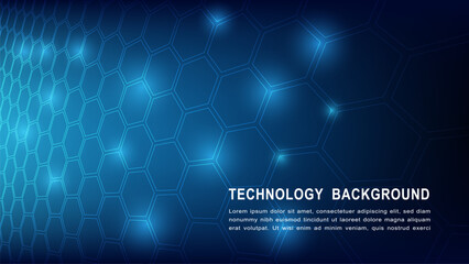 Abstract geometric background. Hexagons design. Illustration for Web Design, Poster, Brochure, Printing, Advertisement, etc.