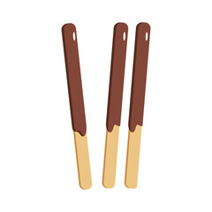 Chocolate dessert. Vector