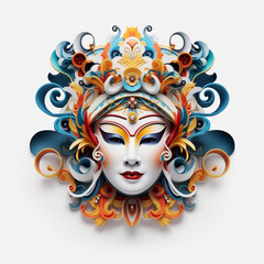 Paper art Traditional Chinese Art Peking Opera Face mask
