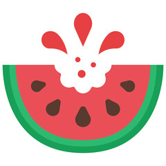 watermelon flat icon