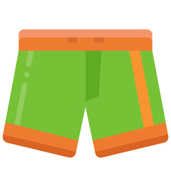 short pants flat icon
