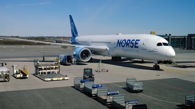 Norse Atlantic Airways 787 Dreamliner at Oslo Gardermoen Airport