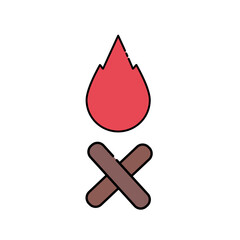 Icon flammable, Packing symbol elements, icons in filled line style, good for prints, posters, logo, product packaging, sign.