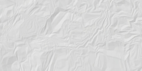 White crumpled paper texture crush paper so that it becomes creased and wrinkled. Old white crumpled paper sheet background texture