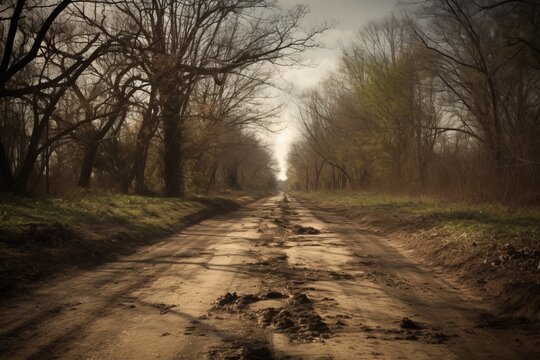 construction leads to a very rough road that breeds creation | Created With Generative AI