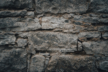 Nahaufnahme einer Steinmauer