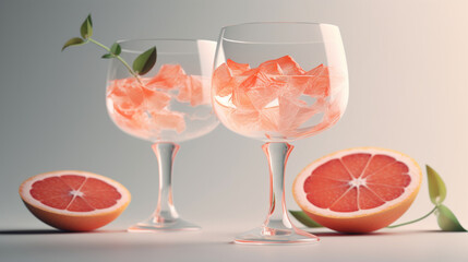 grapefruit soda drink