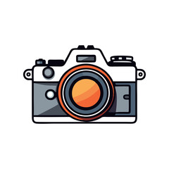 Camera icon vintage vector illustration