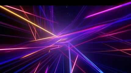 Several colored lights and light effect. Designed using generative ai