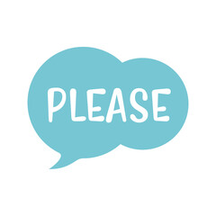 Colorful speech bubble with message vector icon