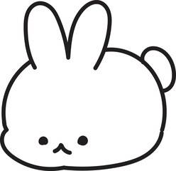 Rabbit Doodle Element