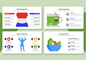 Physical Health Data with Talk Bubble Element Infographic