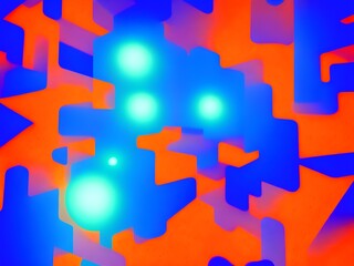 Abstract Pattern Background, Generative AI Illustration