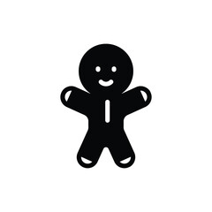 Gingerbread Man icon vector stock.