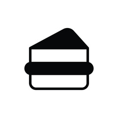 Sandwich icon vector stock.