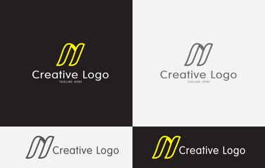 N Letter Logo Design Business Logo vector art eps
