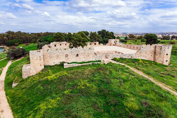 The walls of the Tel Afek fortress
