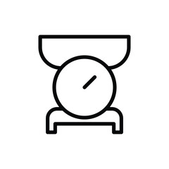 Kitchen Scales icon vector stock.