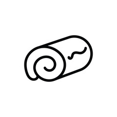 Roll Cake icon vector stock.