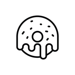 Donut icon vector stock.