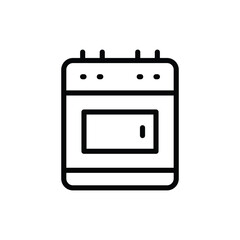 Oven icon vector stock.