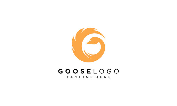 Letter G Goose Logo Design Template Element

