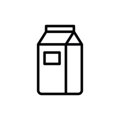 Milk icon vector stock.