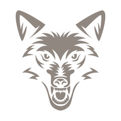 Wolf icon logo design