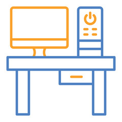 Fototapeta premium Workplace Icon