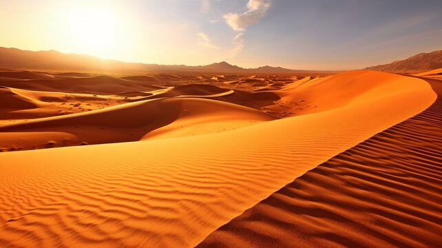 an image of the Sahara desert. GENERATE AI