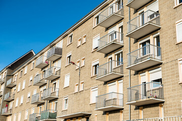 Obraz premium Immeubles hlm des années 60, logement social
