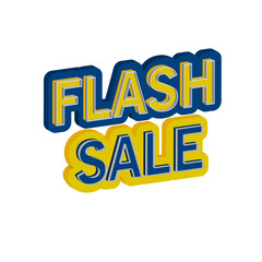 3D Sale text