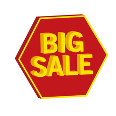 3D Sale text