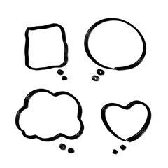 set of speech bubbles