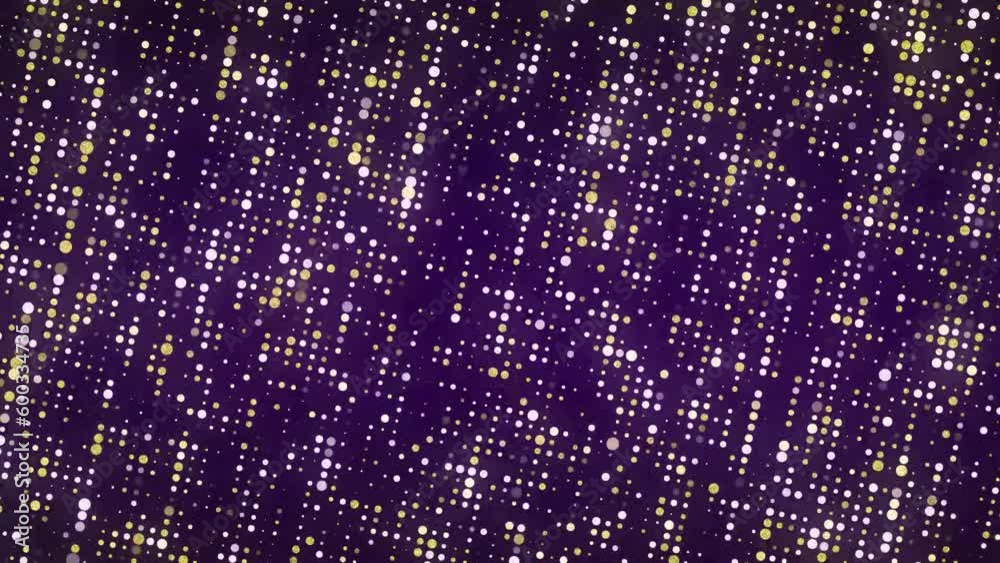 Poster dynamic texture with a flow of shimmering musical dots. grid of blinking dots. abstract halftone con