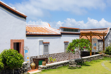 Erkan historic village in Penghu of Taiwan