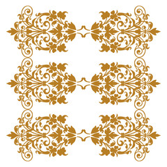 Ornate ornament design and decorative elements. Classic calligraphic and floral vector illustration.