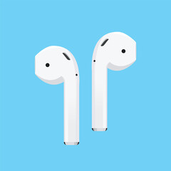 wireless earphone  design illustration