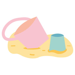 Elements on the Beach, File type png for use as a decorative element for product images or various social content stories.