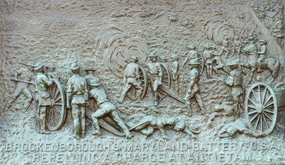 Plaque at Antietam National Battlefield in northwestern Maryland
