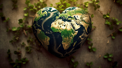 AI art illustration of the earth 地球のイラスト